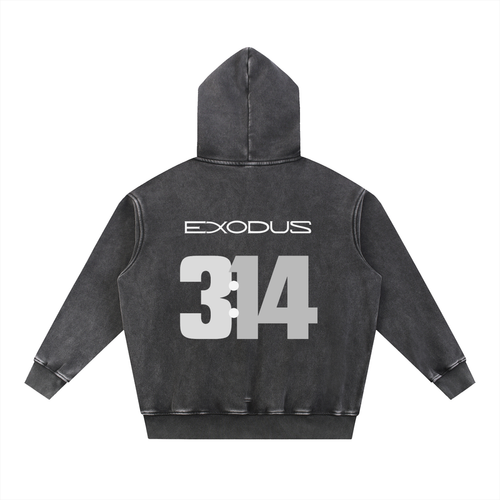 YHWH Co. EXO314 Oversized Dark Hoodie